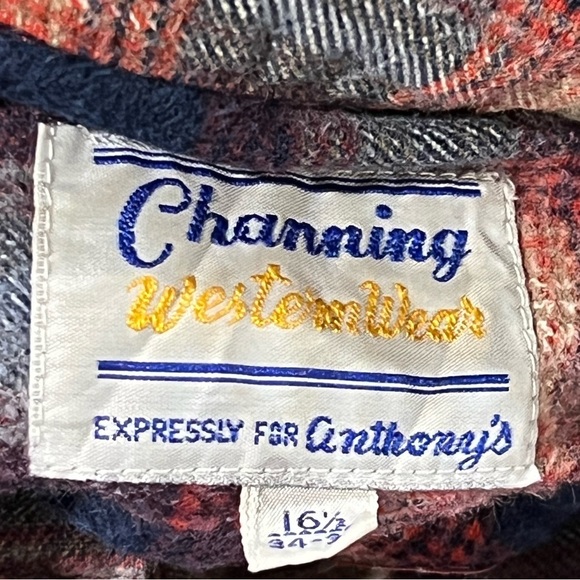 Vintage Channing Western Rancher Rockabilly Pearl Snap Long Sleeve Button Down - Picture 4 of 4